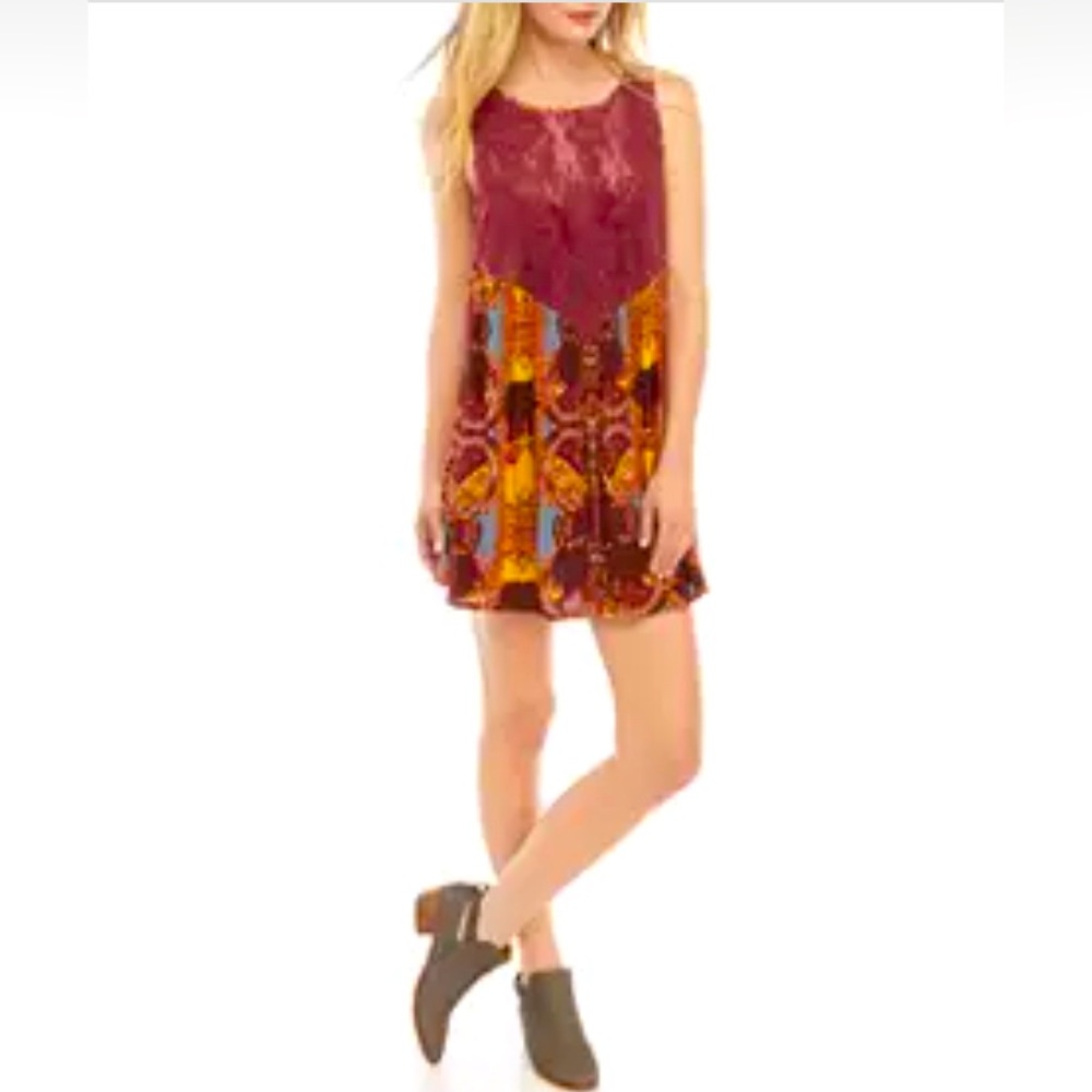 NWT Free People Count Me In Trapeze Dress XS
